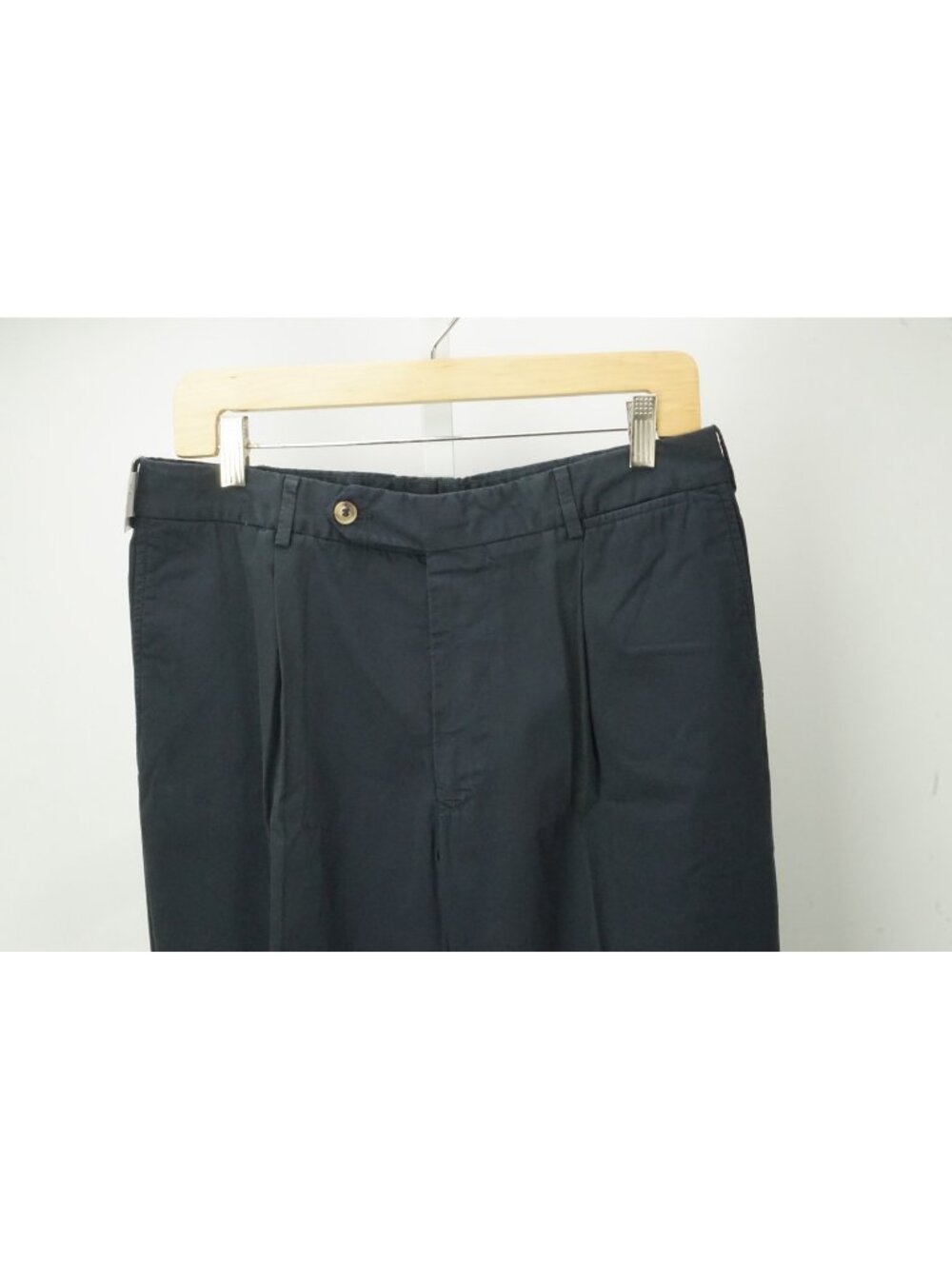 Burberry London Navy Blue 100% Cotton Mens Chino Pants Sz 48 EU BRAND NEW
